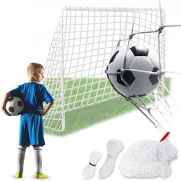 Northix Nogometni gol 300x200x90 cm z montažnimi vrvicami
