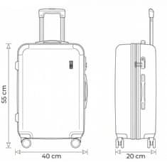 Aga Travel Kabinové zavazadlo MR4696 Tmavě modré