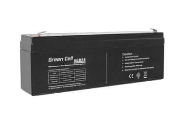 Green Cell Baterie Green Cell 12V 2.3Ah VRLA - Fără întreținere pentru alarme și jucării