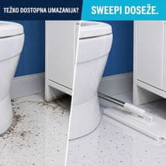 HOME & MARKER® Večnamenski čistilni mop za mokro in suho čiščenje, 100 cm ročaj, 4 pralne krpe | SWEEPI