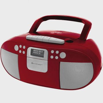 Northix Predvajalnik CD/MP3 Boombox z DAB+/FM radiem, USB, rdeč