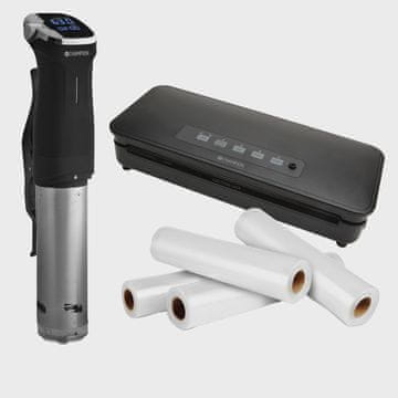 Northix Komplet Sous Vide z vakuumskim pakirnim aparatom in 4 zvitki