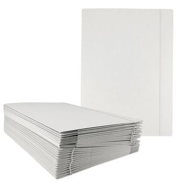 Leviatan Mapa kartonska z elastiko levia 300g bela 110596