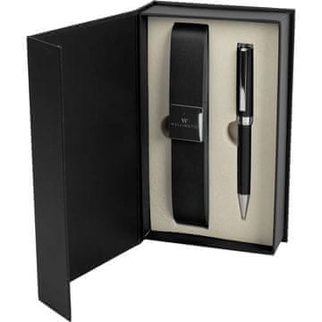 WELLINGTON Set pisalni hastur svinčnik kemični + etui črna - črna