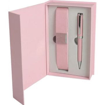 WELLINGTON Set pisalni hastur svinčnik kemični + etui roza - roza