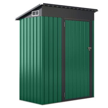Northix Kovinska vrtna lopa s poševno streho, 150 x 90,5 x 185 cm