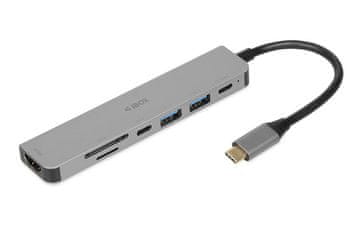 iBOX Priklopna postaja USB-vozlišče IUH3SL4K HDMI SD PD100W