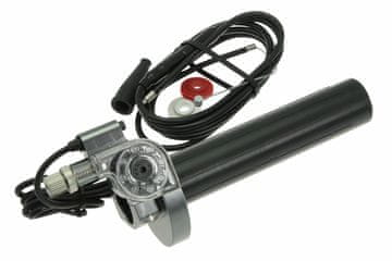 Rollgas / rollgaz SSP CNC tip, kratek hod, jekleno siva (z žico za plin)