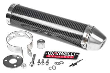 Enduro Carbon izpušna konica / dušilec, Aprilia RX / SX 50 06-15 / Derbi Senda X-Treme 50 09-15 (E)