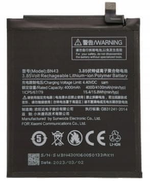 NOVA BATERIJA BN43 ZA XIAOMI REDMI NOTE 4X NOTE 4 Snapdragon GLOBALNA VERZIJA