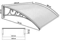 Gockowiak Sano plastična streha 80x120 cm siva