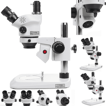 Trinokularni stereo mikroskop 10XT + sesalna enota