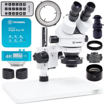 10HT Plus 1 stereoskopski mikroskop s 7-45x povečavo + kamera Eagle Eye