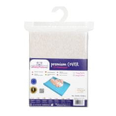 BabyMatex Prevleka za previjalno mizo Jersey 50x70/80 bela/svetlo siva