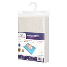 BabyMatex Prevleka za previjalno mizo Jersey 50x70/80 bela/svetlo siva