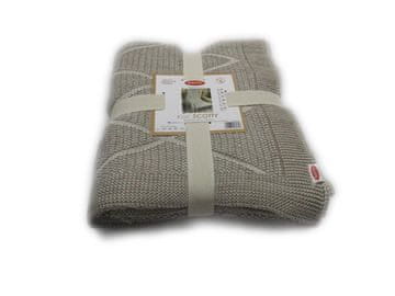 Odeja Scotty bombaž 150x125 temno bež