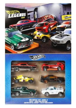 Hot Wheels Komplet avtomobilov Silver Series Legends, 6 kosov