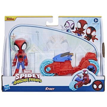 HASBRO Figurica Spideyja in njegovih prijateljev SUPER BUDDY z motorjem