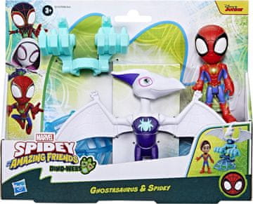 HASBRO KOMPLET FIGURK SPIDEY IN SUPER PALDS FIGURA SPIDEY IN DINOZAVER GHOSTAZAVRA