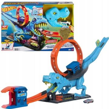 Hot Wheels City T-Rex Loop Set Tematski izstreljevalnik avtomobilov