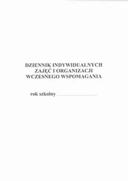 Dnevnik individualnih tečajev in organizacije zgodnje podpore A4