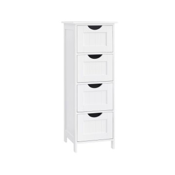 Songmics Kopalniška omarica 30x30x82 cm Bela