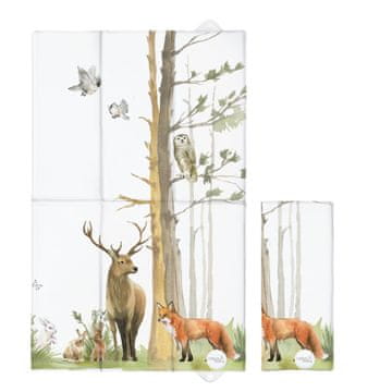 Zložljiva mehka previjalna podloga 60x40 Basic Woodland previjalna miza