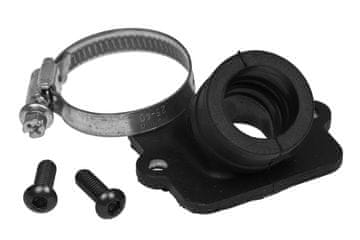 IN sesalni kolektor, kratek, raven, prehod 21 mm / pritrditev 24 mm, Gilera / Piaggio