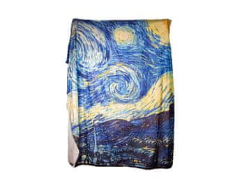 ODEJA PREGRITO ZA POSTELJO VAN GOGH ZVEZDNA NOČ TOPLA 130X150CM