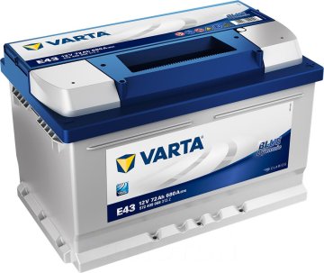 Varta AKUMULATOR 72AH D+ 680A DYNAMIC SLI (E43) VARTA 278X175X175 709219 - 72AH (E43) 572409068K262