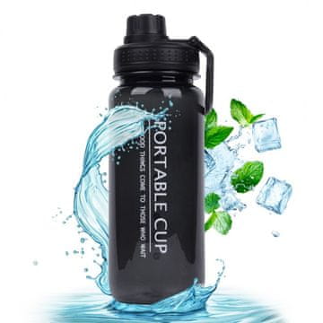 STEKLENICA ZA VODO ZA FITNES, PRENOSNA, MALA, ŠPORTNA, 600 ML