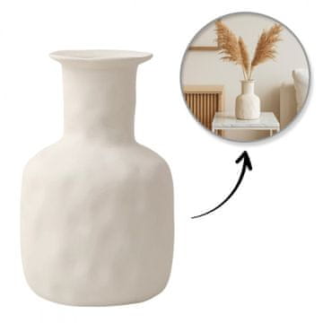 KERAMIČNA VAZA V ŠKATLI, MINIMALISTIČEN STIL, 17,5 X 11 CM ZA CVETJE