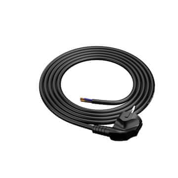 NAPAJALNI KABEL Z KOTNIM VTIČEM 2M 3x1,5MM2 OMY ŽICA ČRNEGA RAZMERJA 16A