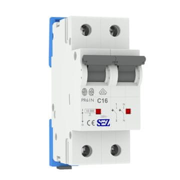 C16A 1P+N 10kA Varovalka odklopnika tip S eska PR61N 0099663 SEZ 8792