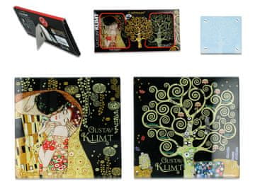 Carmani Komplet 2 steklenih podstavkov - G. Klimt ()