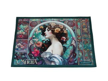 Carmani ALFONS MUCHA PODLOGA ZA NAMIZJE DEKORATIVNA PODLOGA ZA UMETNIŠKO MIZO