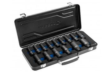 Hoegert Set nasadnih ključev 1/2" udarni dolgi. 10-32 mm. 15-delni