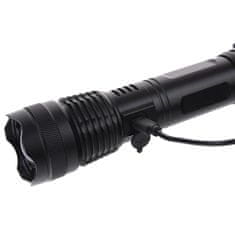 éS TAKTIČNA LED SVEČILKA Z POLNILNO UPORABO ZOOM USB C DARILO ZA PREŽIVETJE 1000LM