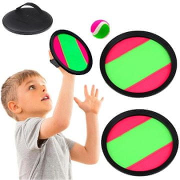 Nobo Kids Veliki komplet lovilnih žogic, vesla z ježkom + igra spretnosti z žogo za otroke, metanje in lovljenje