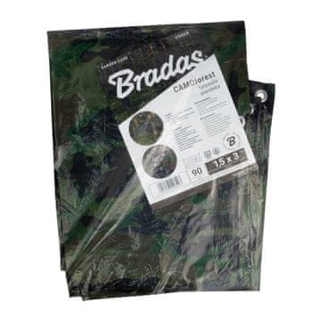 Bradas Kamuflažna ponjava 90g 1,5x3m kamuflažna ponjava kamuflažna ponjava prevleka za opremo bivak bushcraft kampiranje zavetje CAMOFOREST PLCF901.5/3
