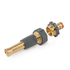 Bradas Nastavljiva razpršilna šoba MEDENINASTA MEHKA GW 3/4" s priključkom za pipo GZ 3/4" 10 cm medenina BR-S4711