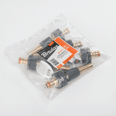 Bradas Nastavljiva razpršilna šoba MEDENINASTA MEHKA GW 3/4" s priključkom za pipo GZ 3/4" 10 cm medenina BR-S4711