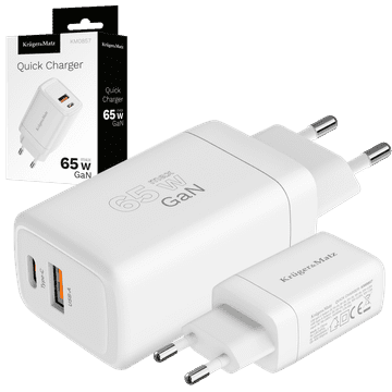 shumee Kruger&Matz 65W GaN Power Delivery hitri polnilnik