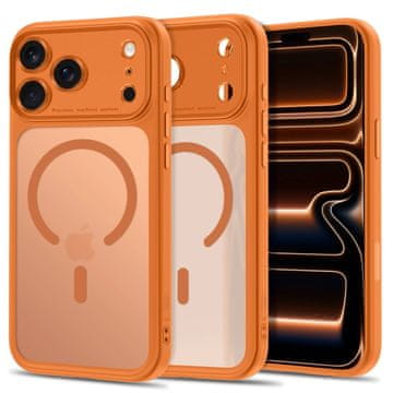 Tech-protect MagPeak MagSafe CC ovitek za iPhone 17 Pro Max / 18 Pro Max, oranžen