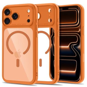 Tech-protect MagPeak MagSafe CC ovitek za iPhone 17 Pro / 18 Pro, oranžen