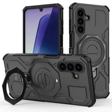 Tech-protect TacticStand MagSafe ovitek za Samsung Galaxy A17 / A18 4G / 5G, črn