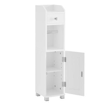 Songmics Kopalniška omarica 20x18x76.7 cm Bela