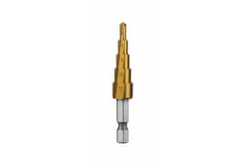 Hoegert Stopenjski sveder s 1/4" bit vpetjem. 4-12 mm