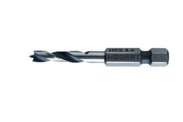 Hoegert Sveder za les s 1/4" bit vpetjem. HSS. Ø 4 mm. L=60 mm