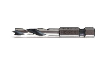 Hoegert Sveder za les s 1/4" bit vpetjem. HSS. Ø 5 mm. L=60 mm
